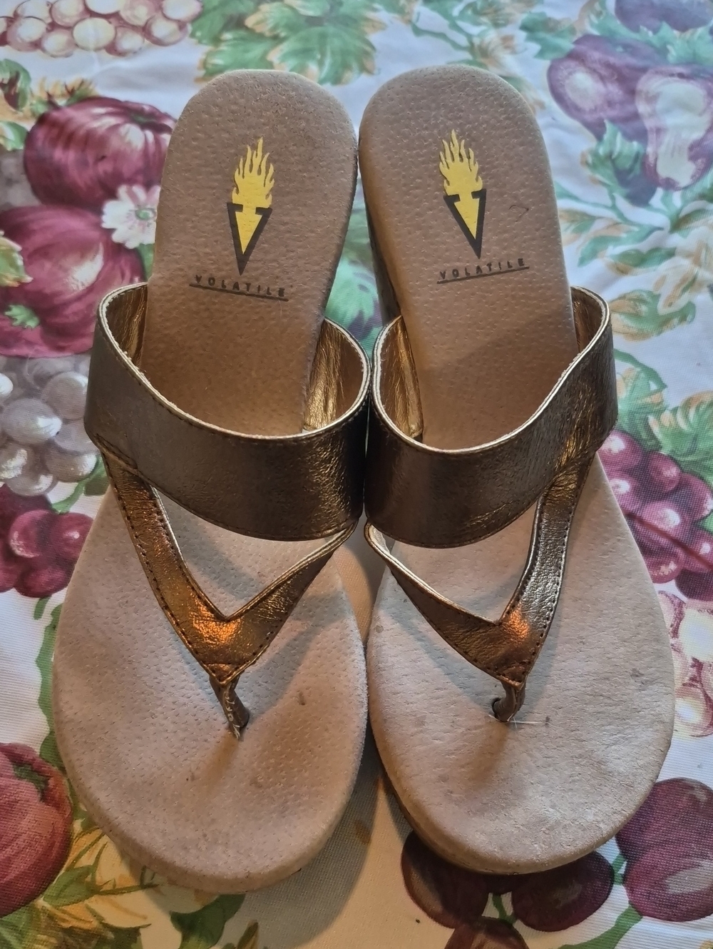 Copper Wedge Sandal sz 7